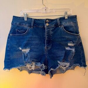 Unknown brand Jean shorts.
